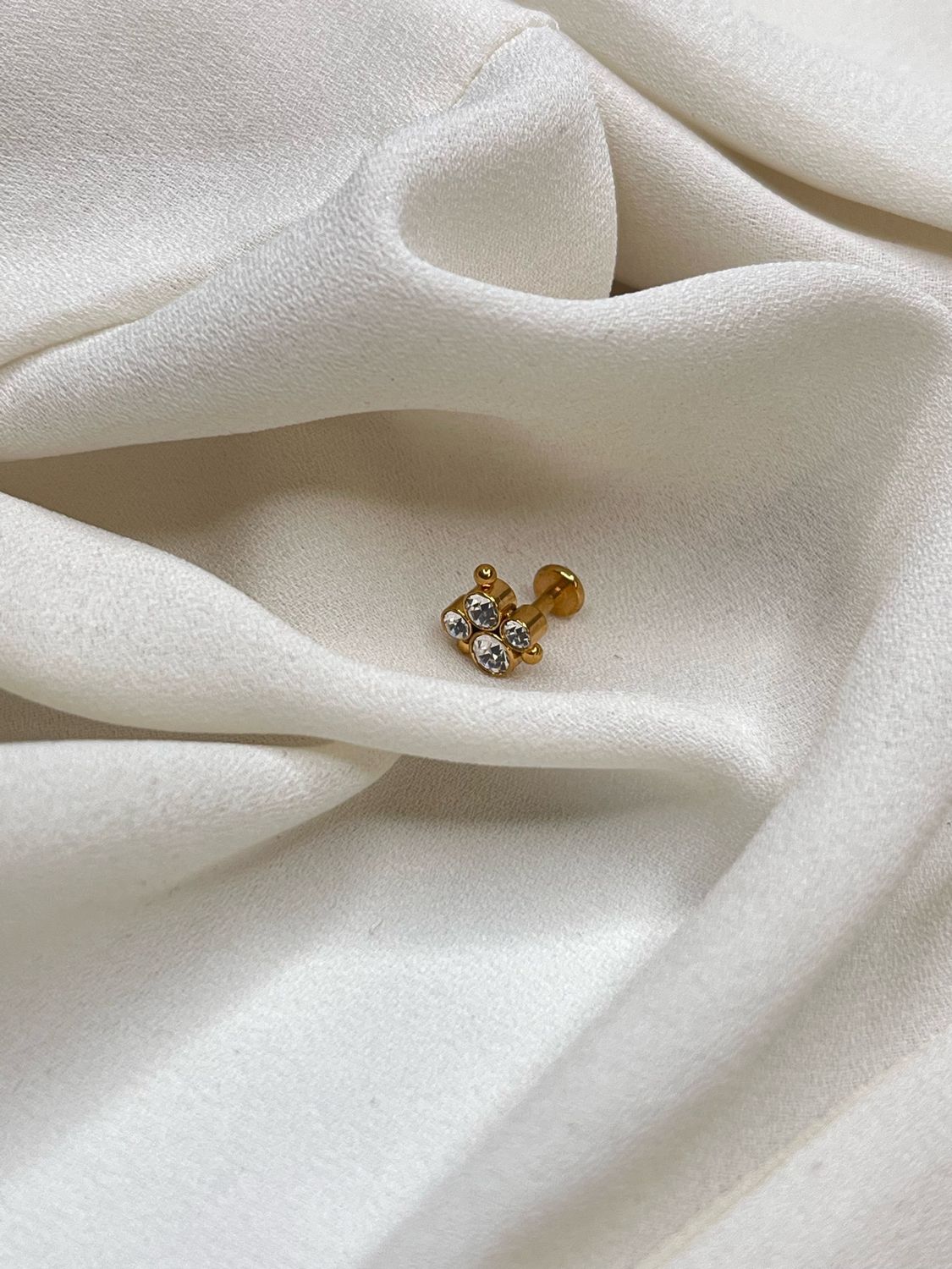 Piercing labret etnic gold