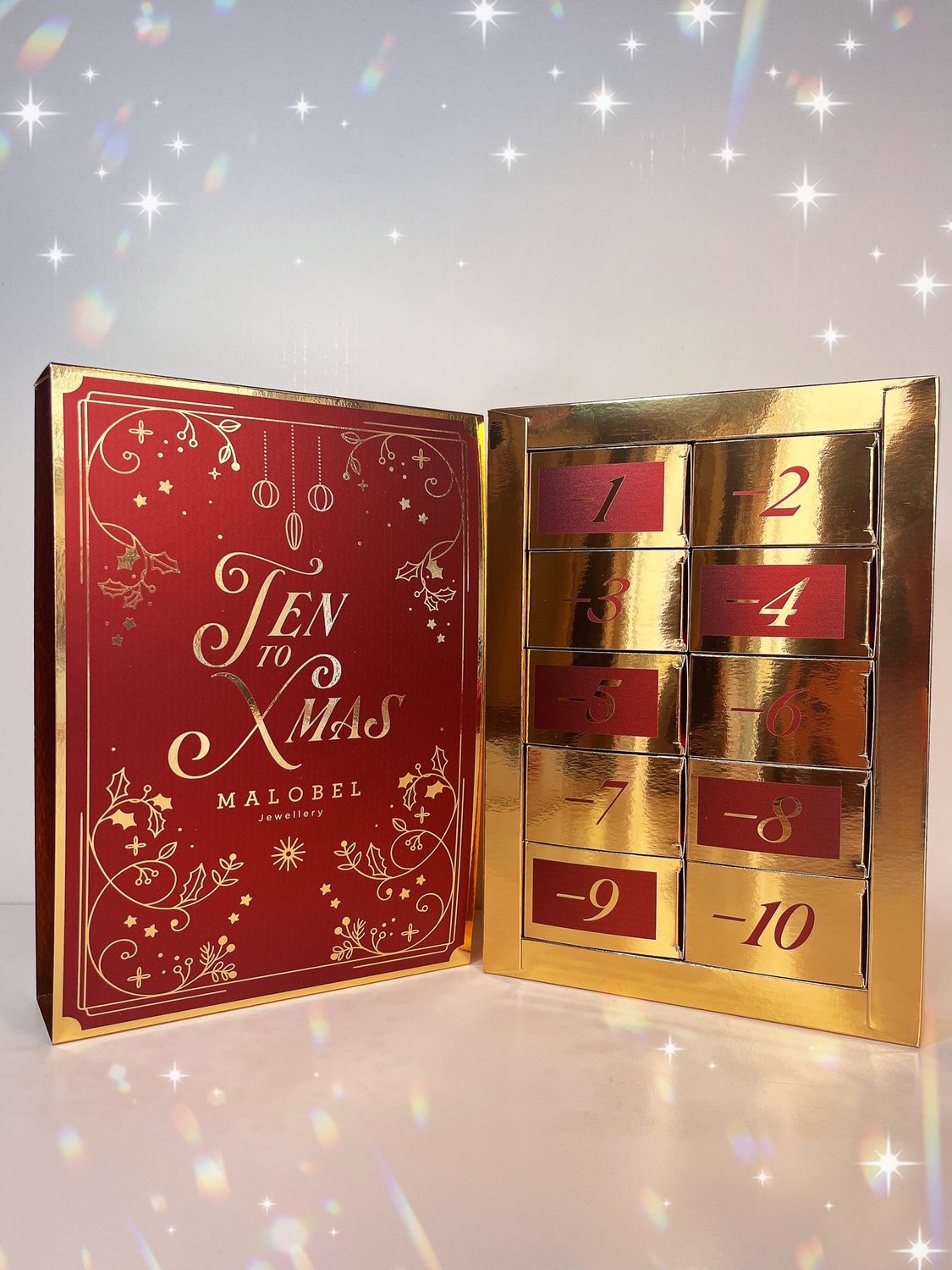 CALENDARIO TEN TO XMAS GOLD