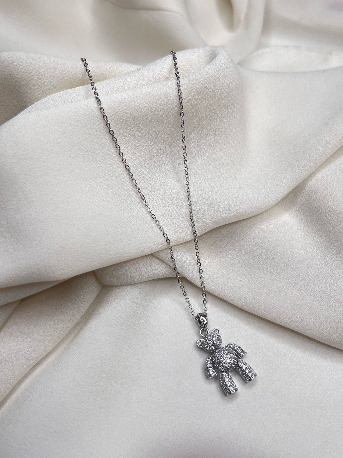 Collana teddy shine silver