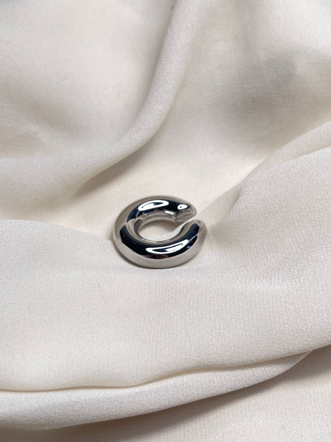 Earcuff chuncky mini silver