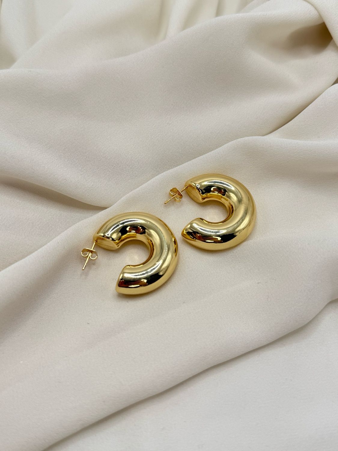 Orecchini chunky gold