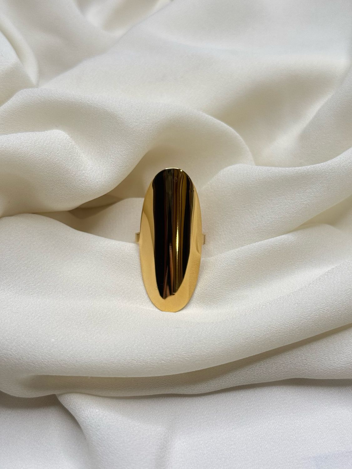Anello ovale liscio