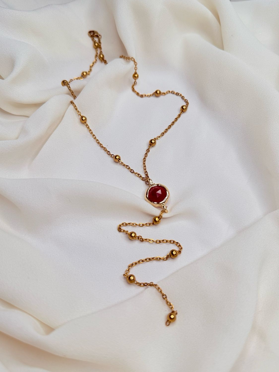 Collana pendol rosso
