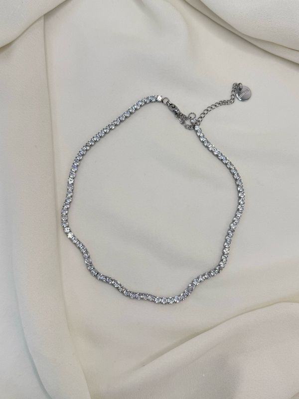 Collana tennis 4mm silver
