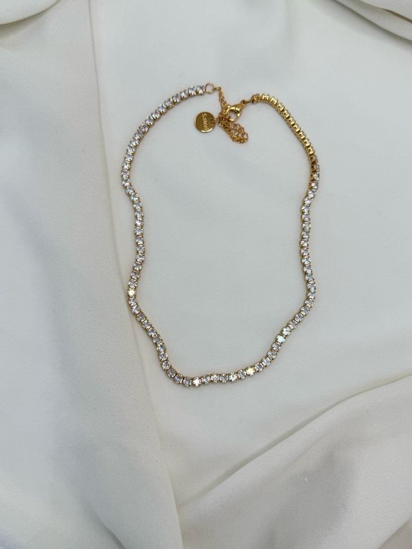 Girocollo tennis 4mm gold