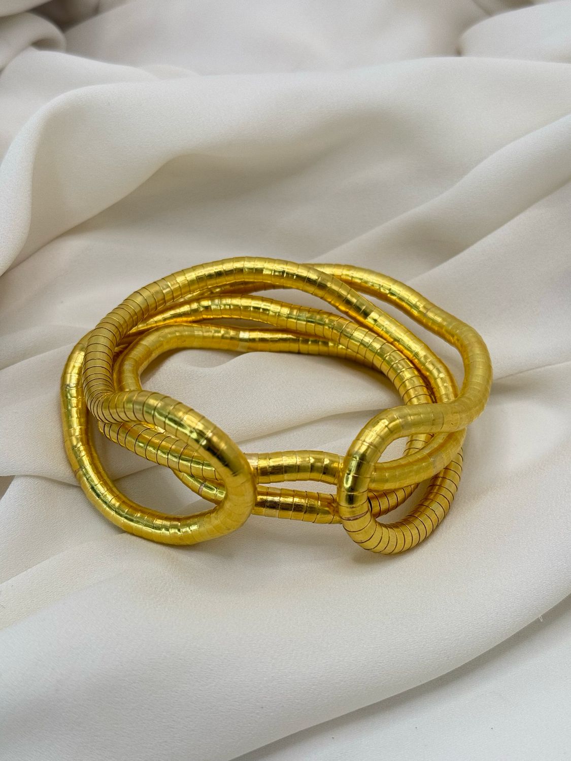 Bracciale/collana snake modellabile gold
