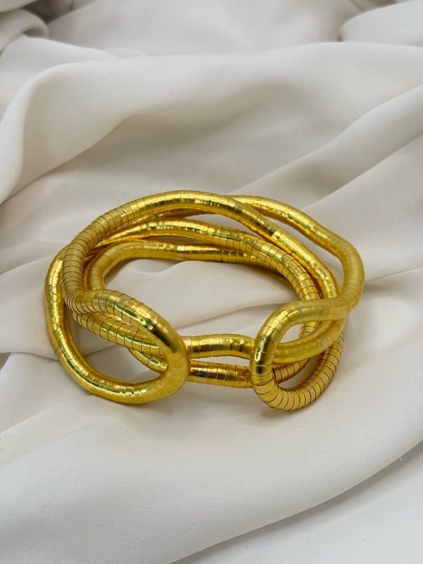 Bracciale/collana snake modellabile gold