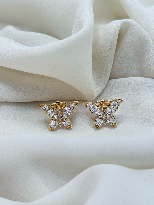 Orecchini butterfly white gold