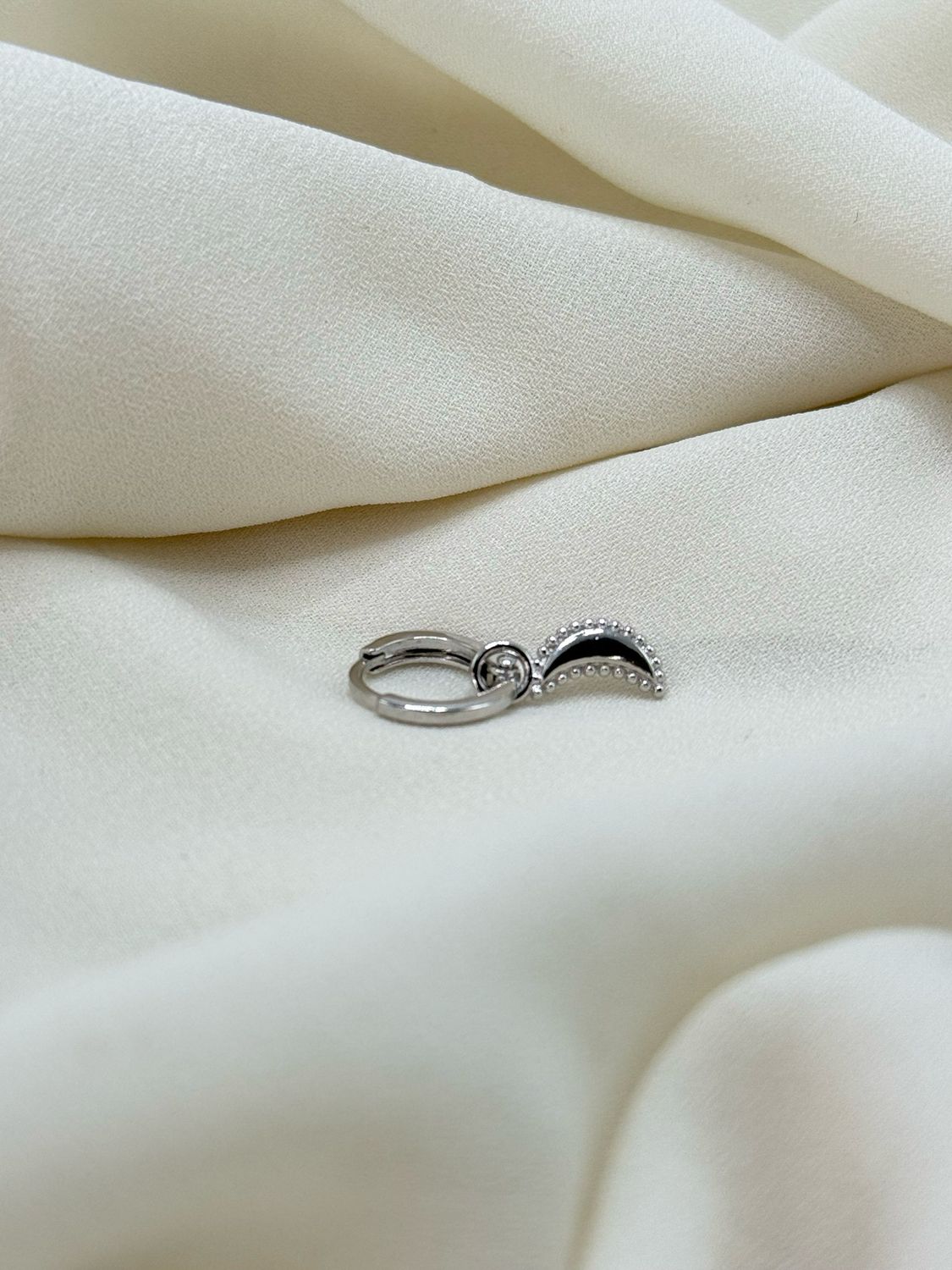 Hoop mini lunetta silver