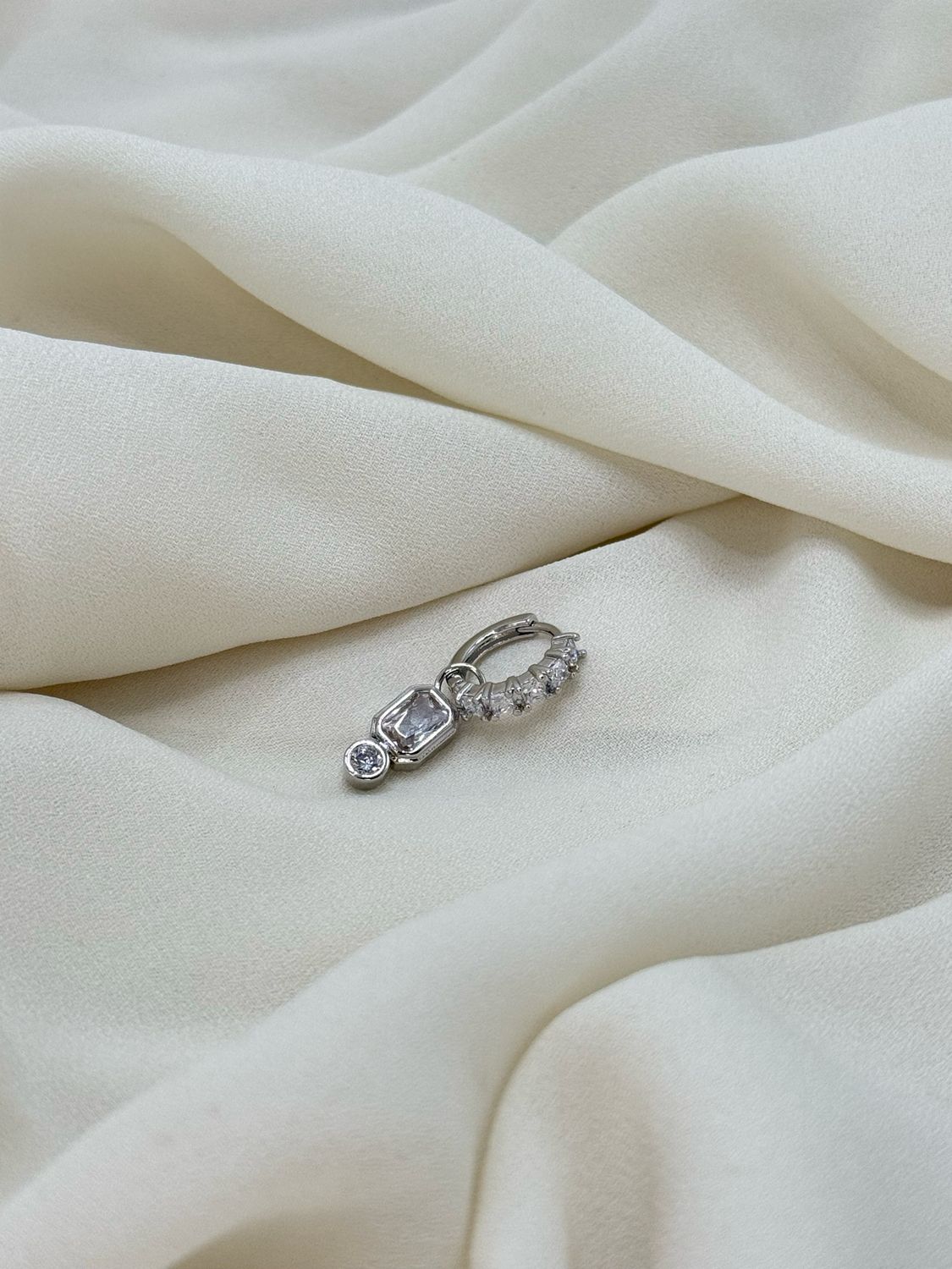 Hoop ottagonal silver