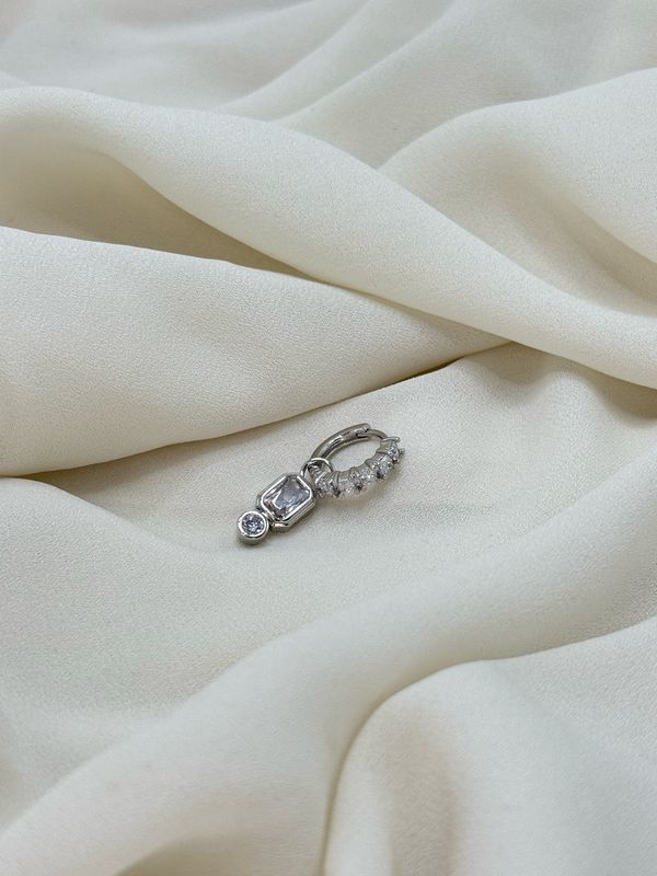 Hoop ottagonal silver