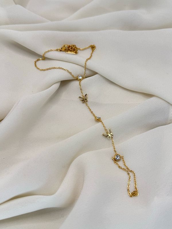 Baciamano farfalla Gold