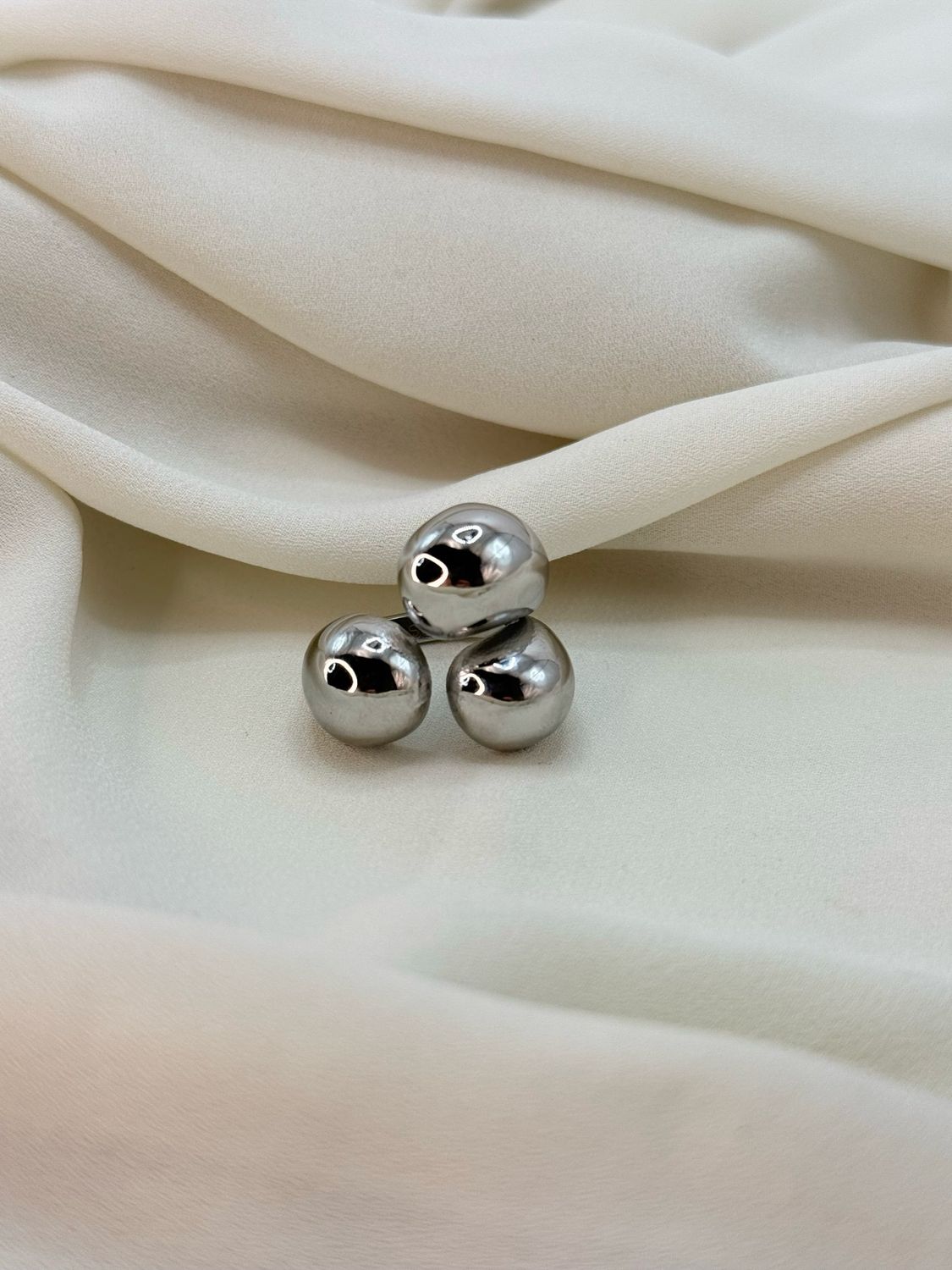Anello trio bold silver
