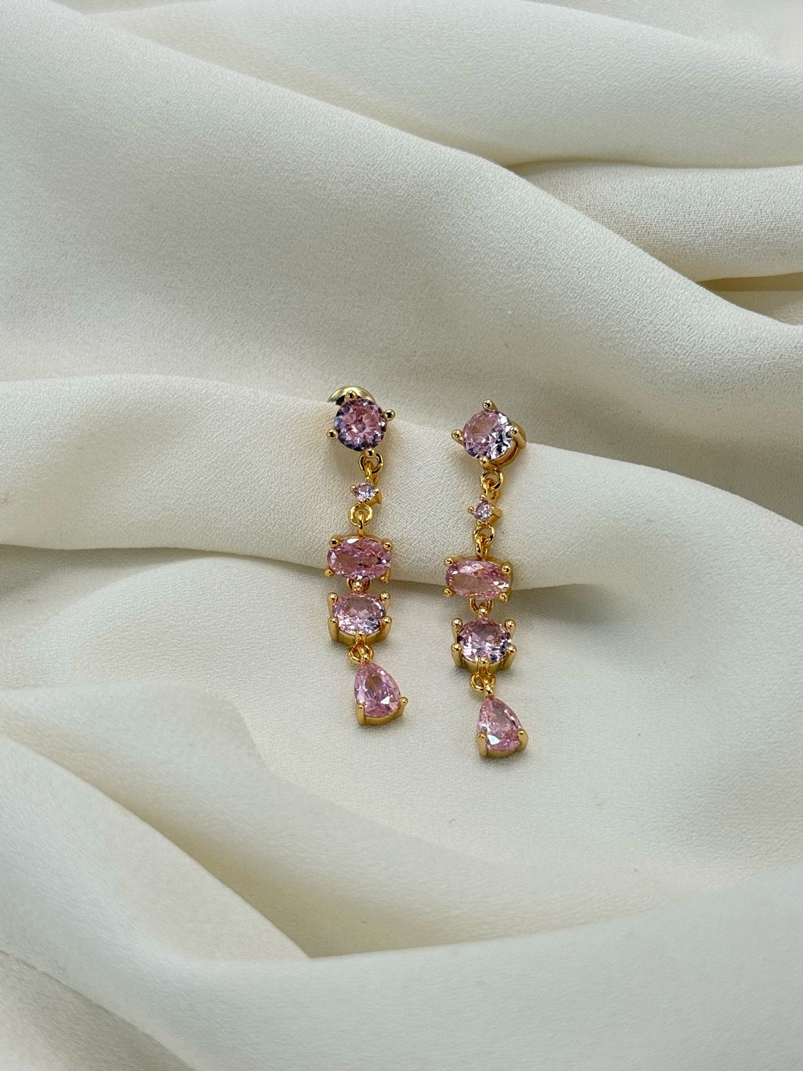 Orecchini parure rosa