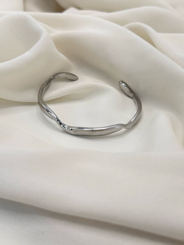 Bangle onda silver