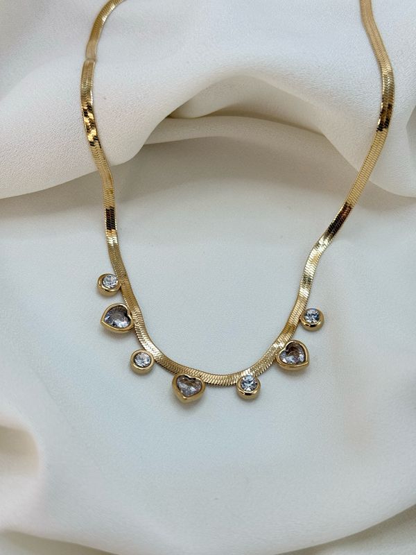 Girocollo love snake  gold