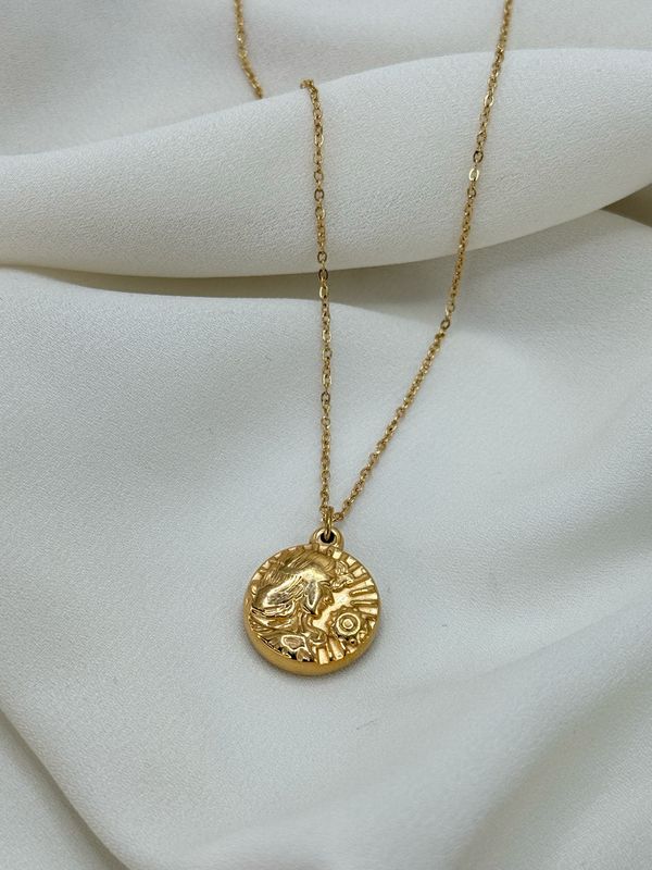 Collana charm moneta Gold