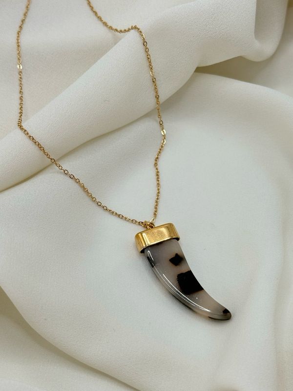 Collana charm corno Gold