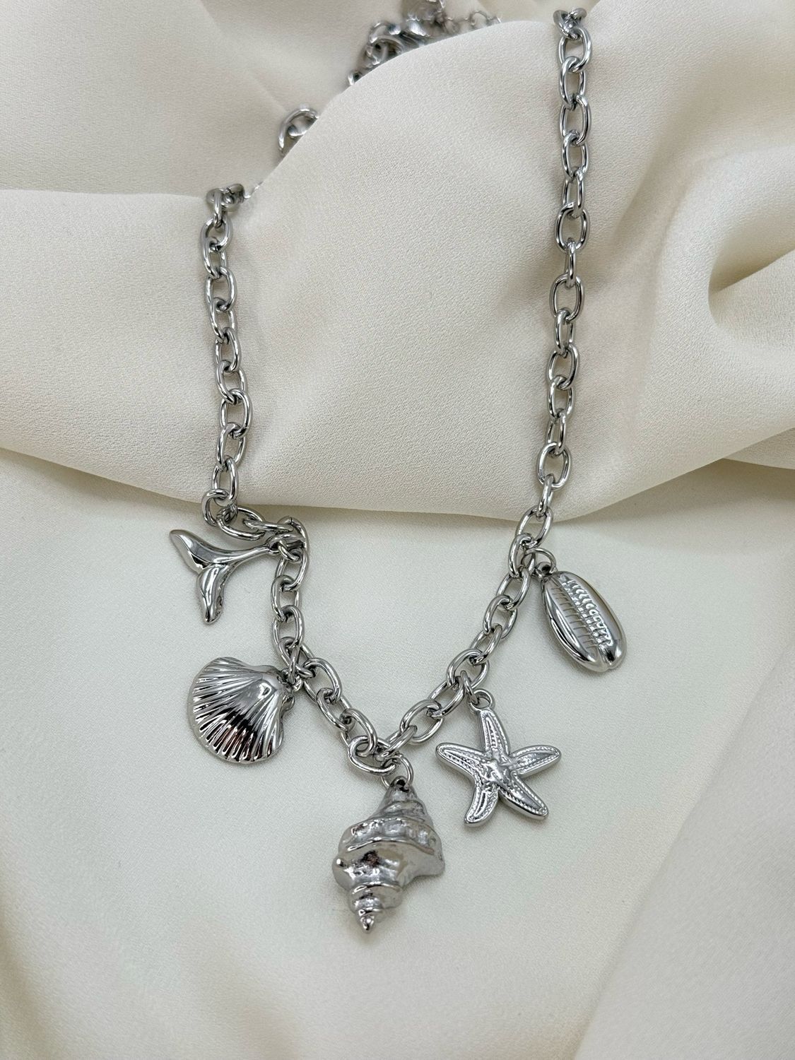 Collana conchiglia silver
