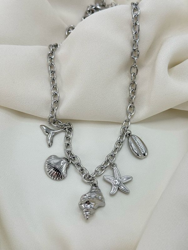Collana conchiglia silver