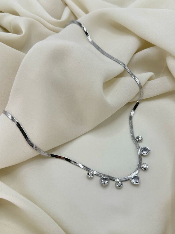 Girocollo love snacke  silver