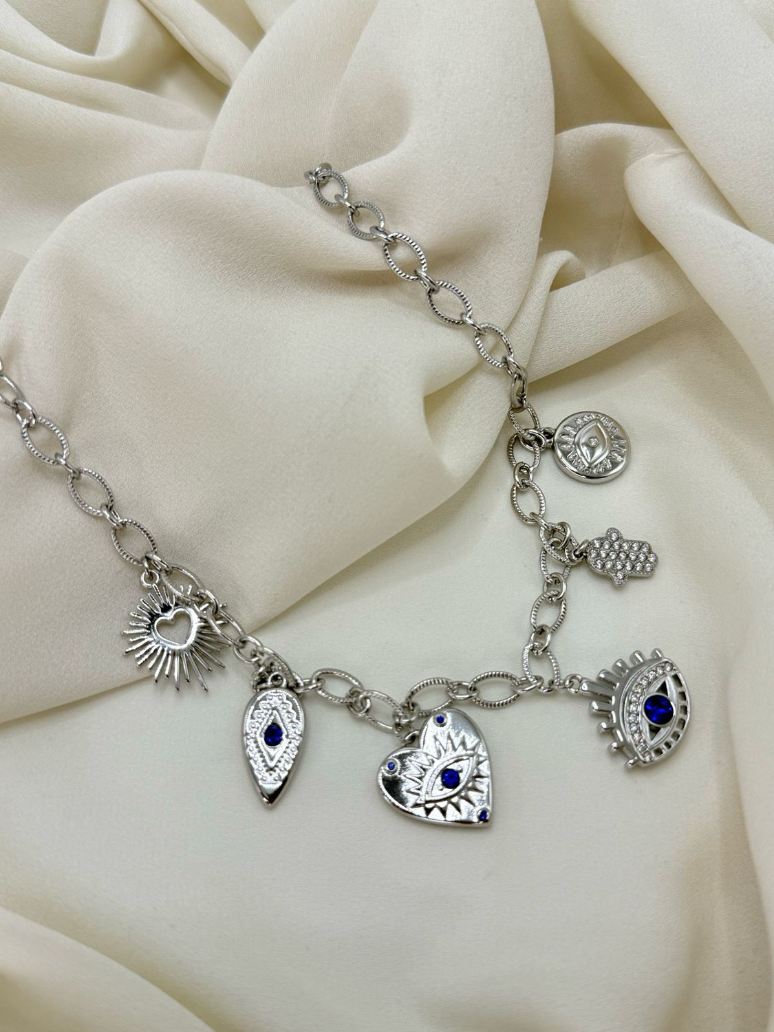 Girocollo occhietti silver