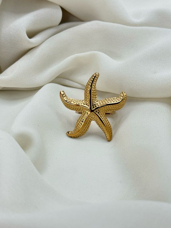 Anello stella marina Gold