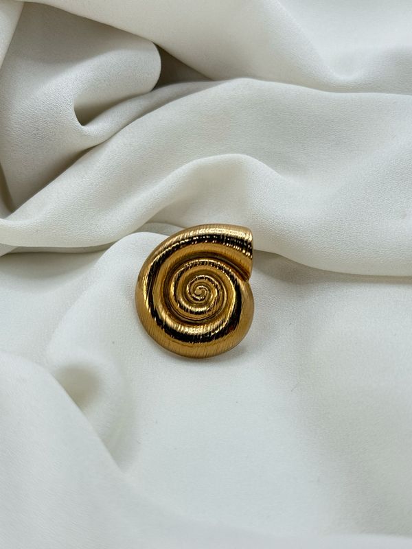 Anello chiocciola gold