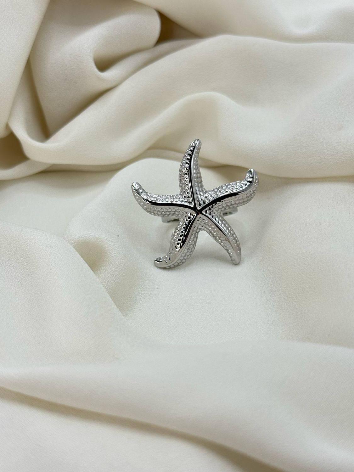 Anello stella marina silver