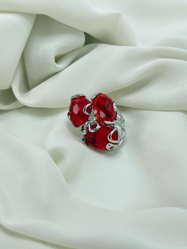 Anello astra rosso gold