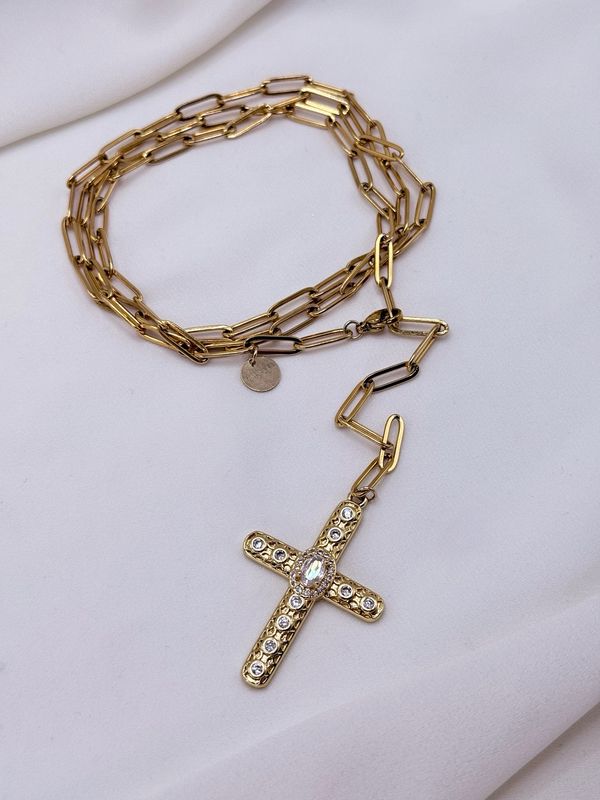 Collana rosario long chain