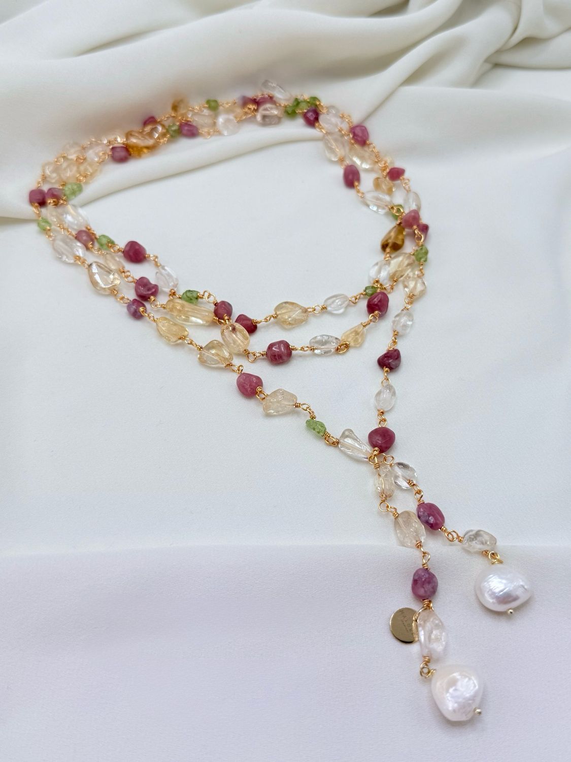 Collana filo lungo primavera