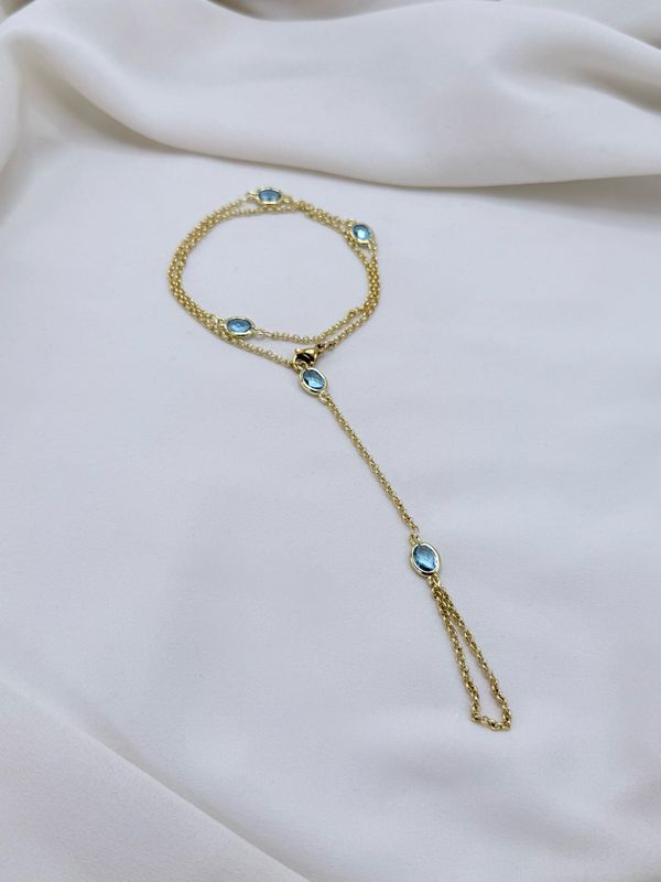 Baciamano/collana double Sky