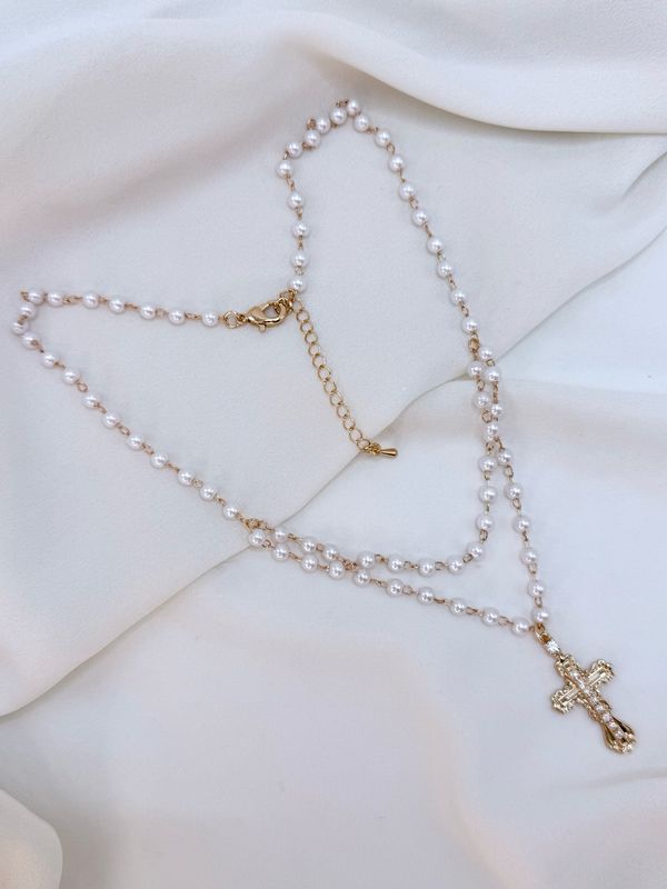 Collana rosario perline
