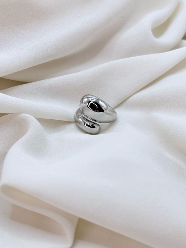 Anello bold contrarier silver