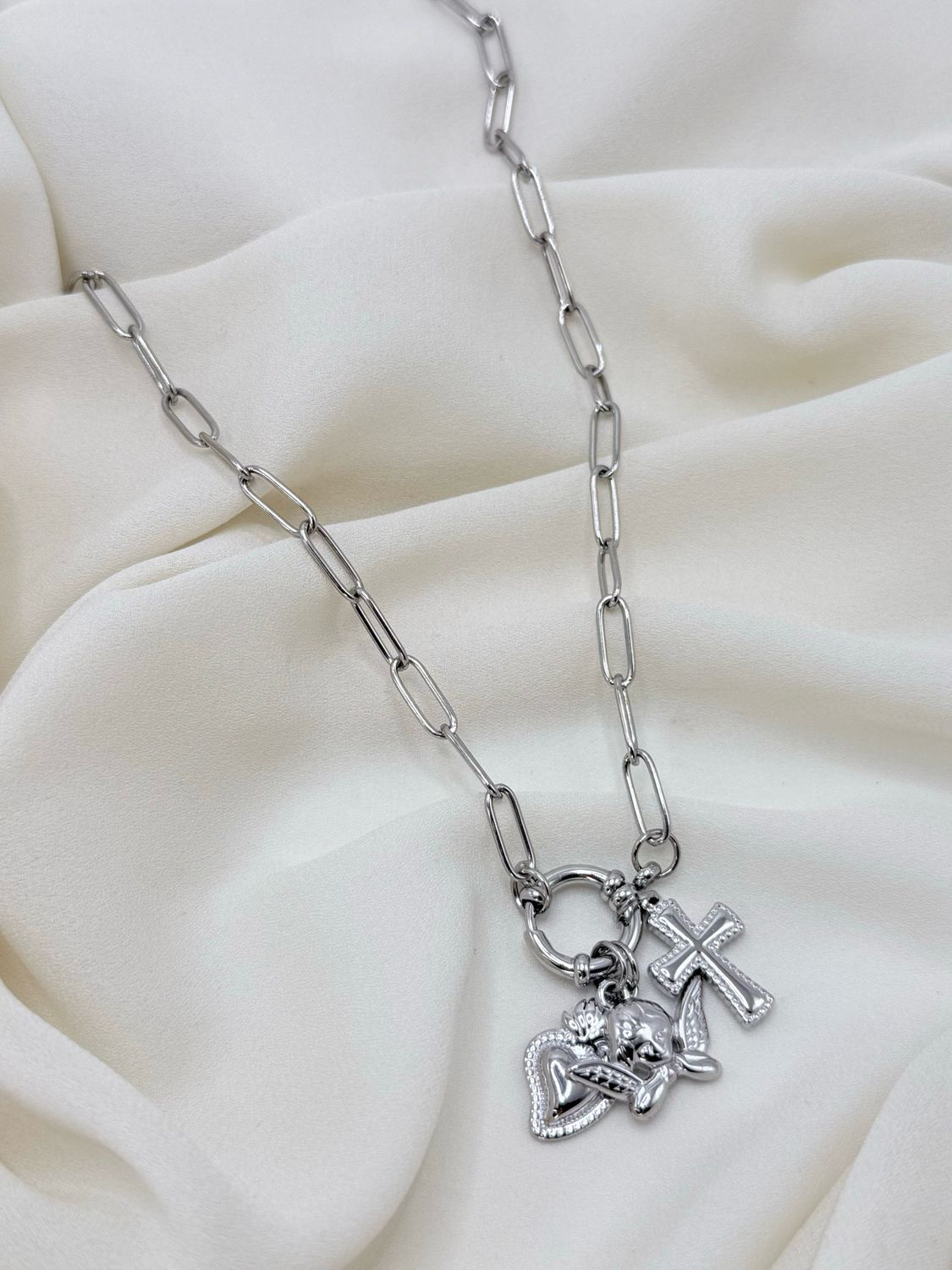 Collana proteggimi silver