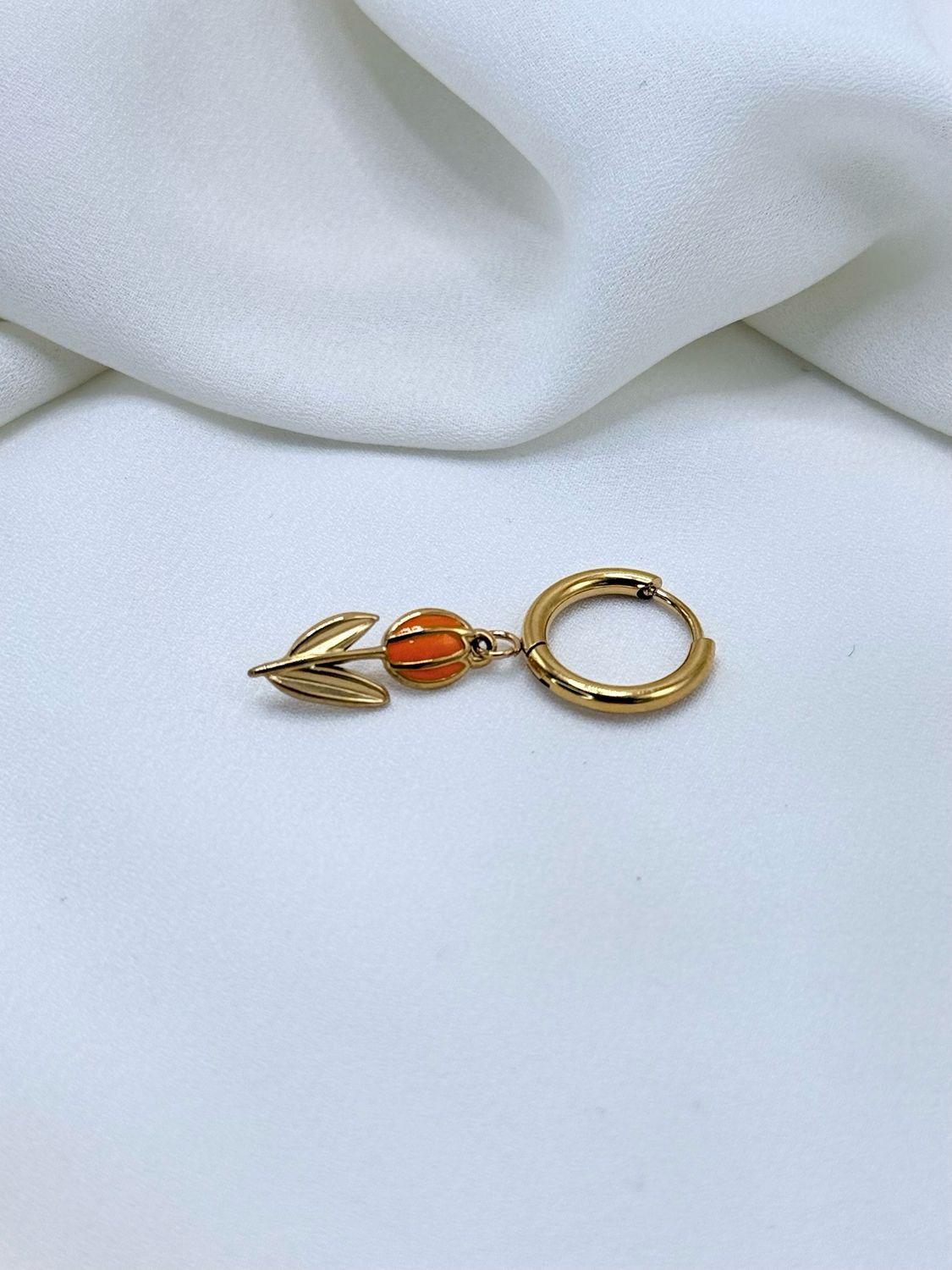 Hoop tullipà arancio gold