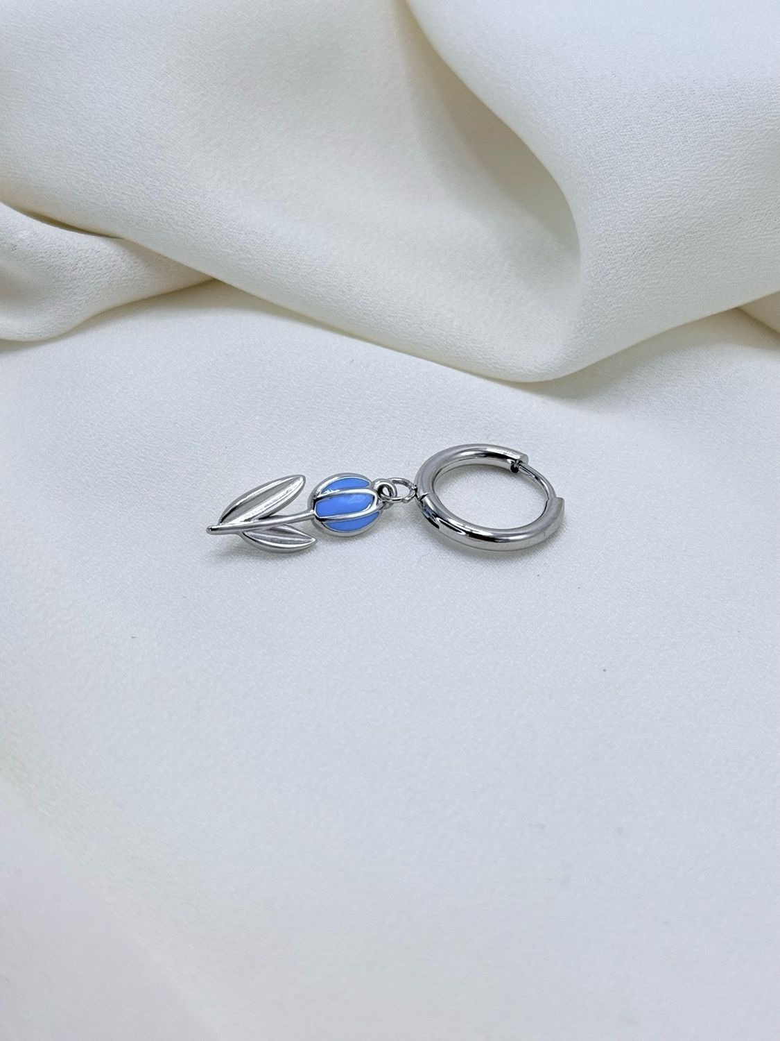 Hoop tullipà celeste silver