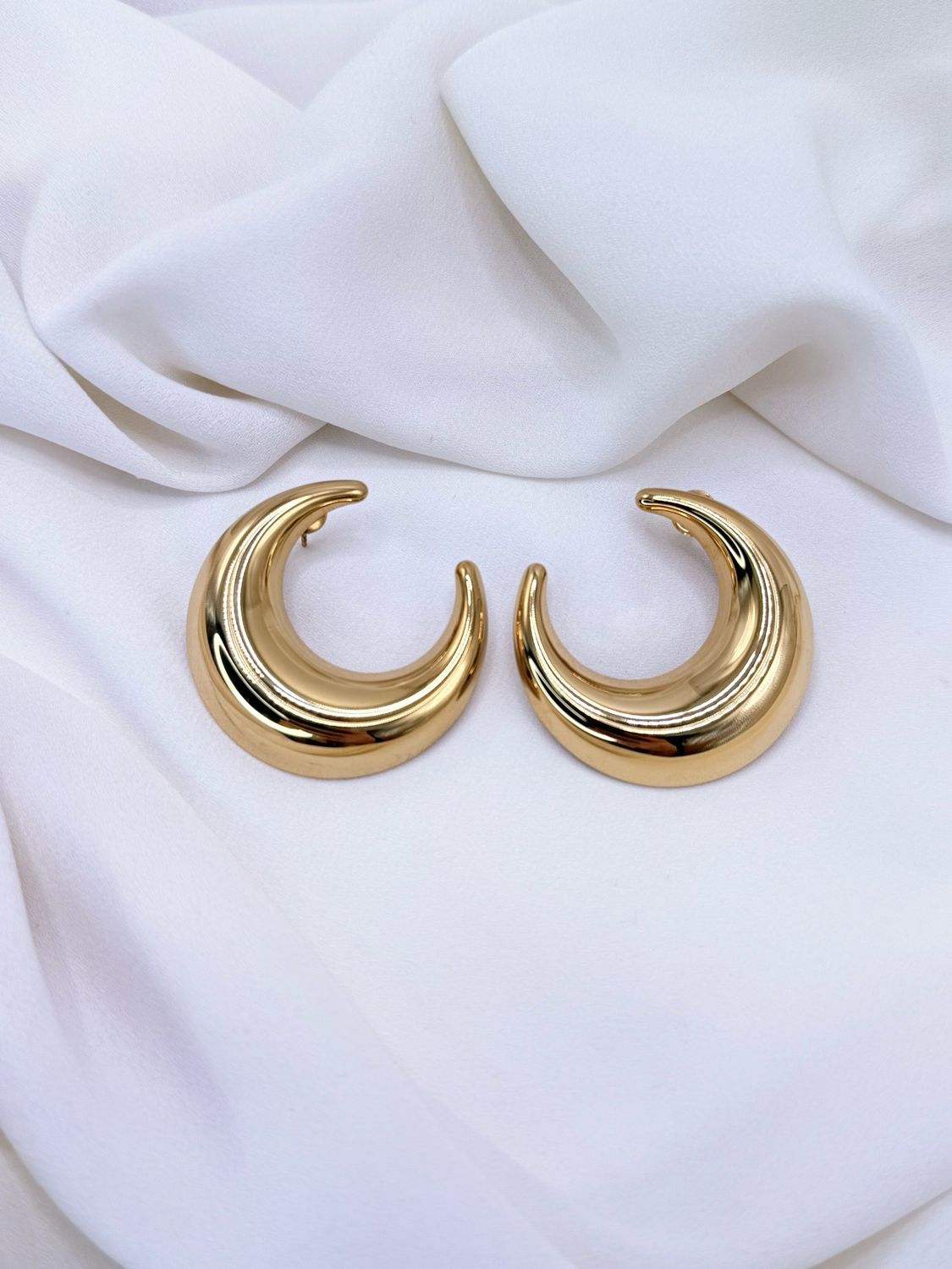 Orecchini luna Gold