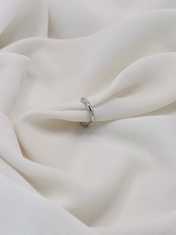 Hoop Slim light L silver