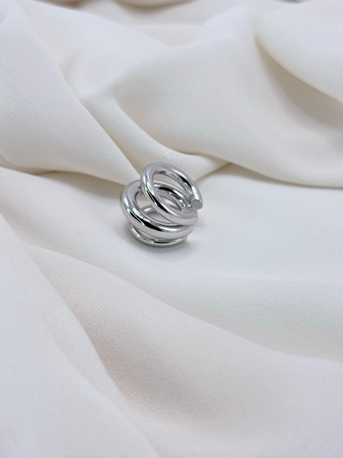 Earcuff trio fascia silver