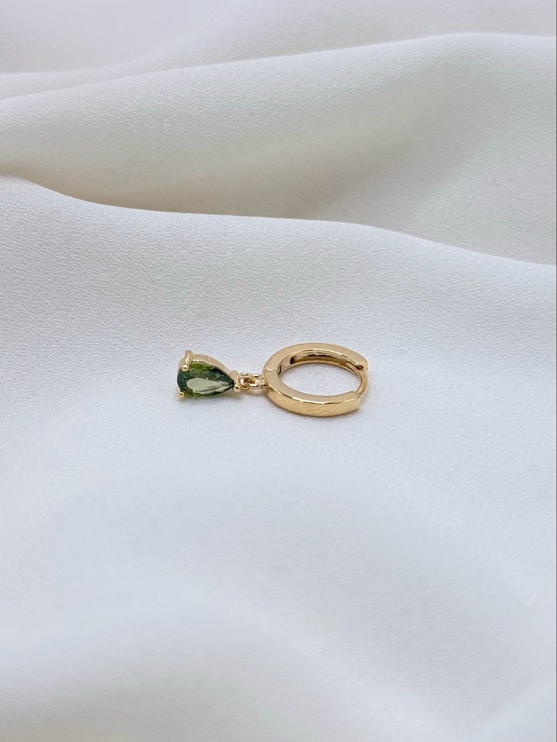 Hoop drop verde gold