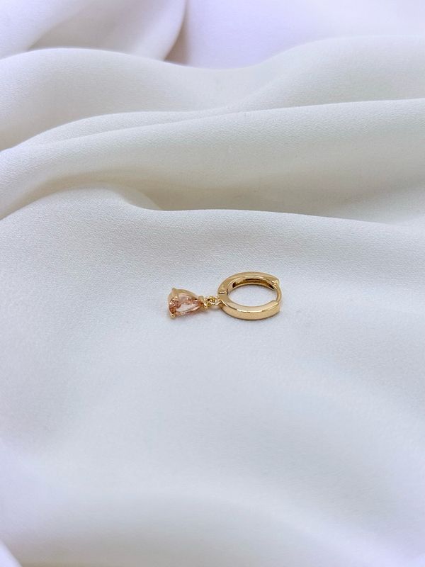 Hoop drop giallo gold