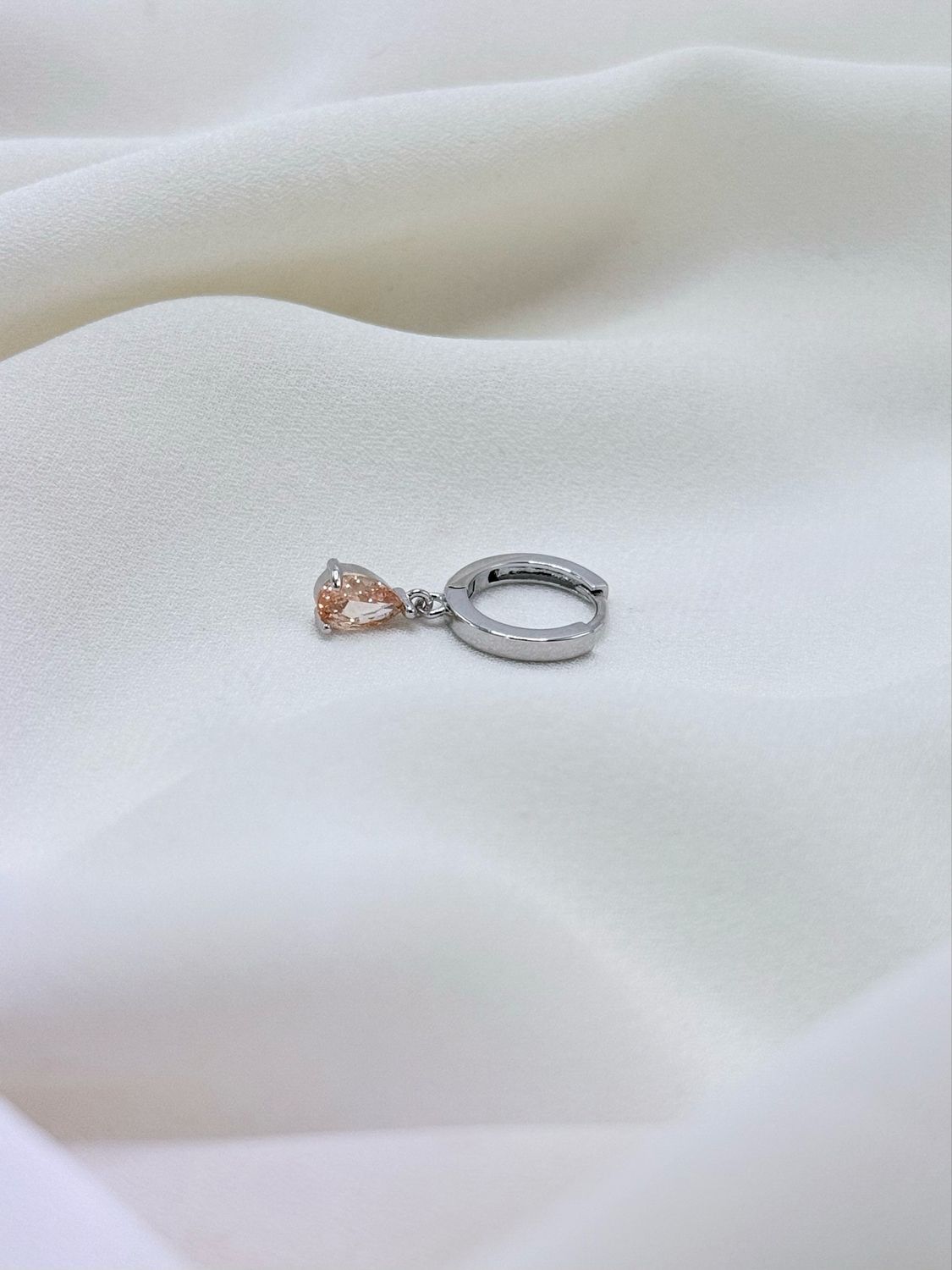 Hoop drop champagne silver
