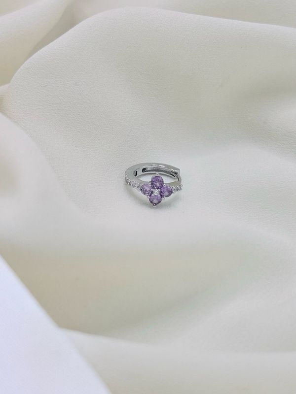 Hoop fiore viola