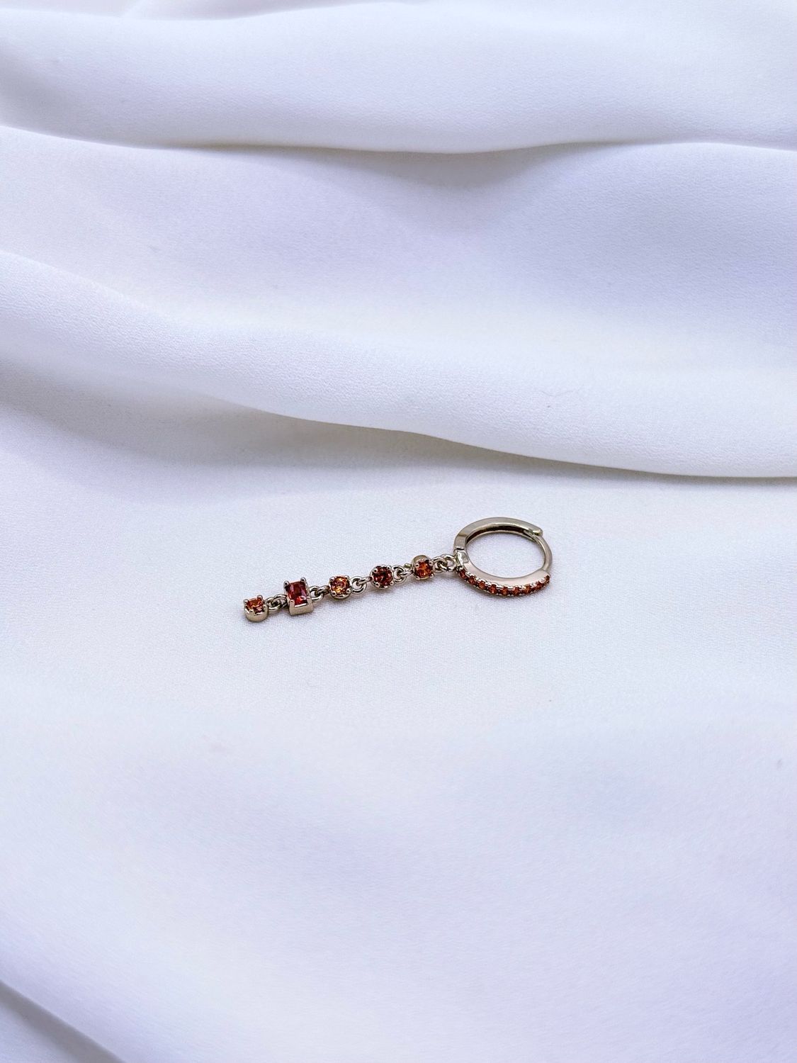 Hoop pendol arancio