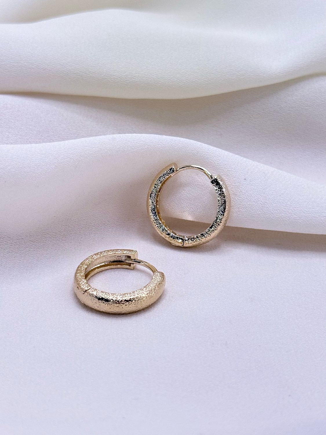 Hoop satinati gold