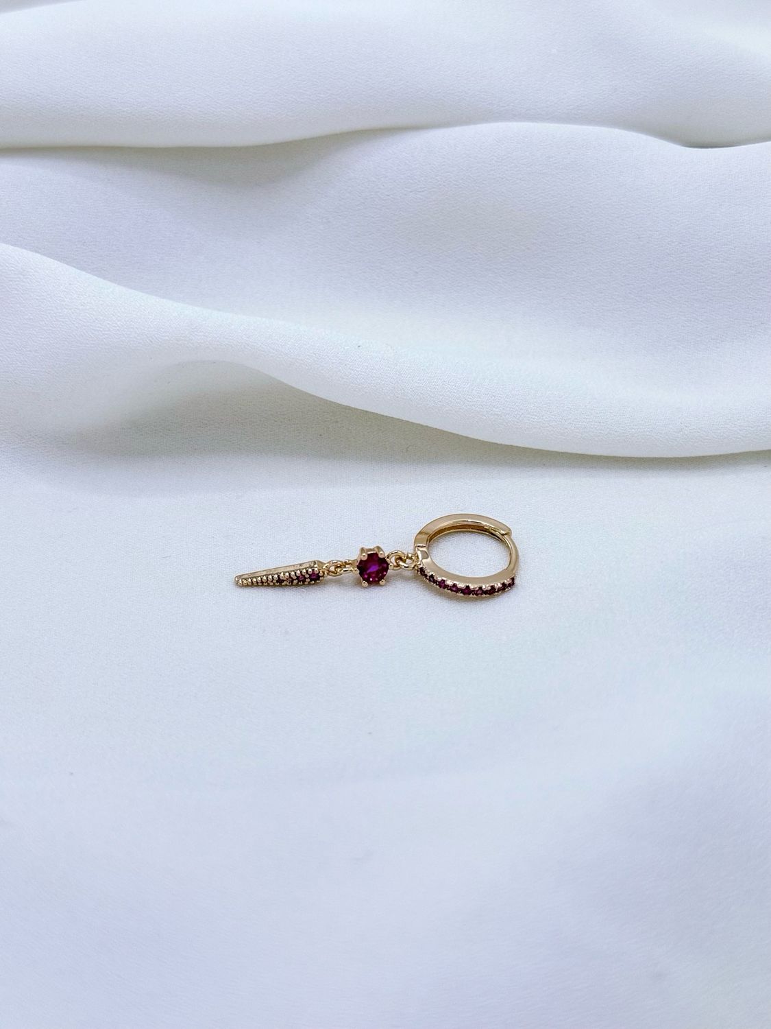 Hoop spike fucsia