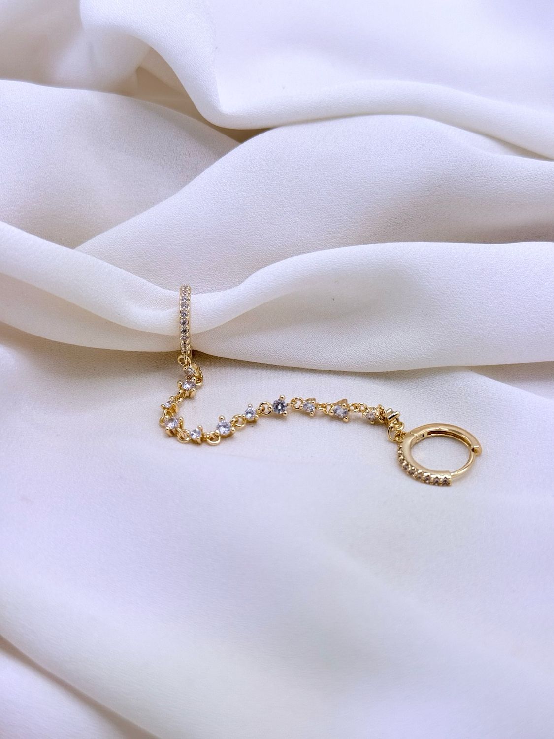 Double Hoop catenella Gold