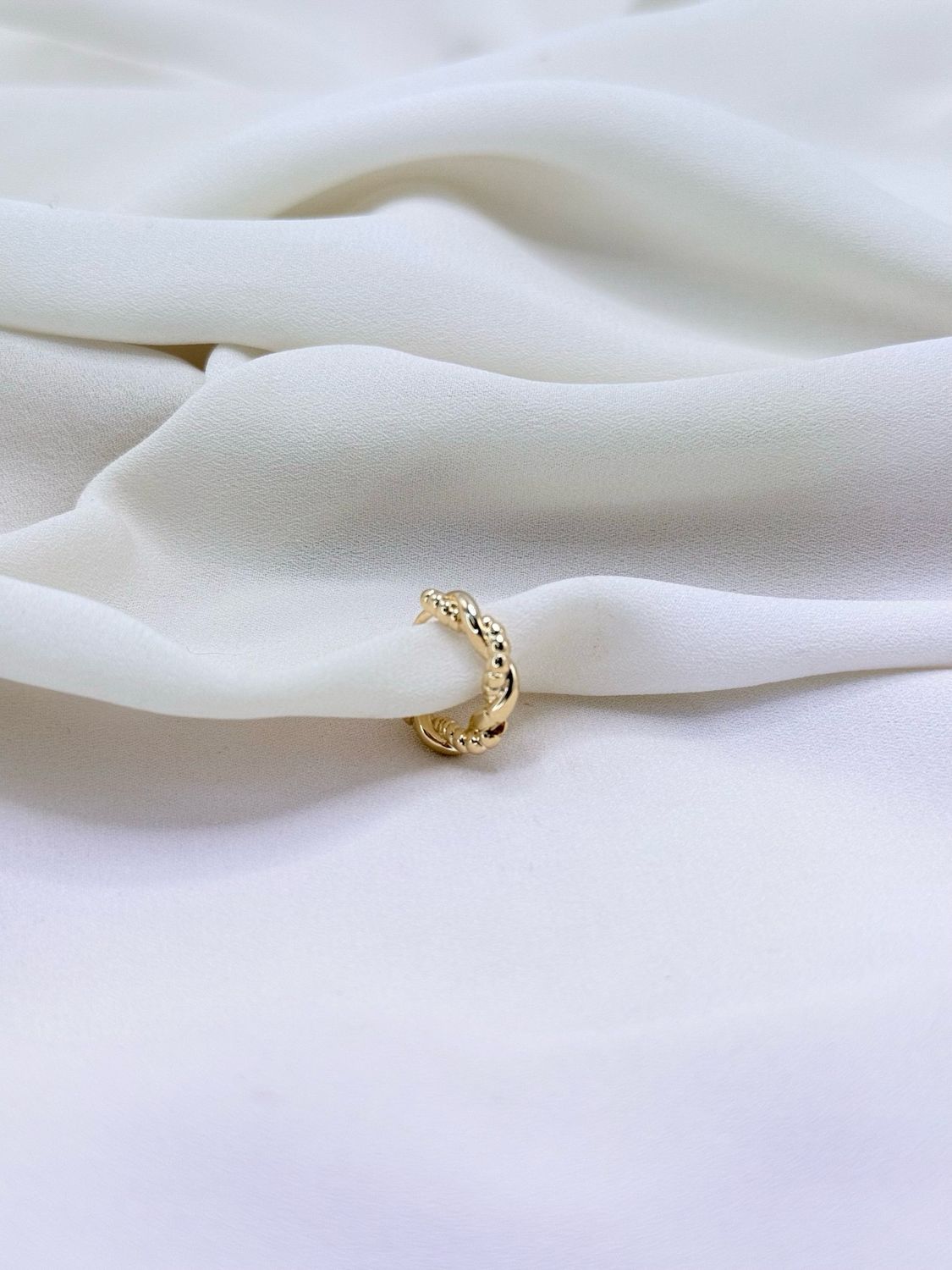 Hoop trecciolona gold